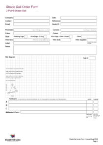 3 Point Shade Sail - Order Form - Aug 2018 E.pdf